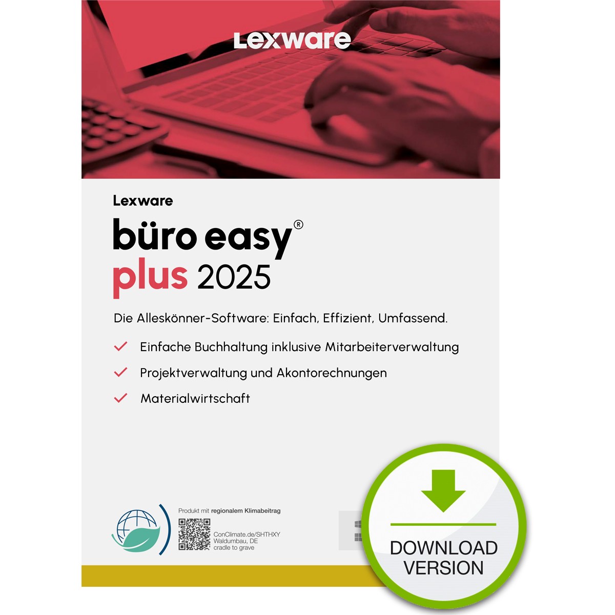 Lexware Büro Easy Plus 2025 - 1 Device. 1 Year - ESD-DownloadESD - 08886-2036