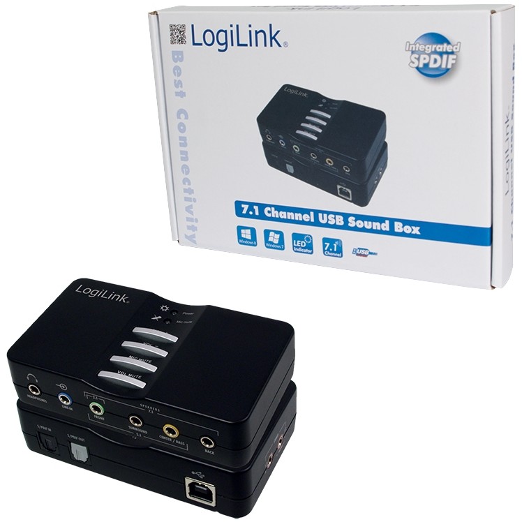 LogiLink USB Sound Box Dolby 7.1 8-Channel 7.1 Kanäle