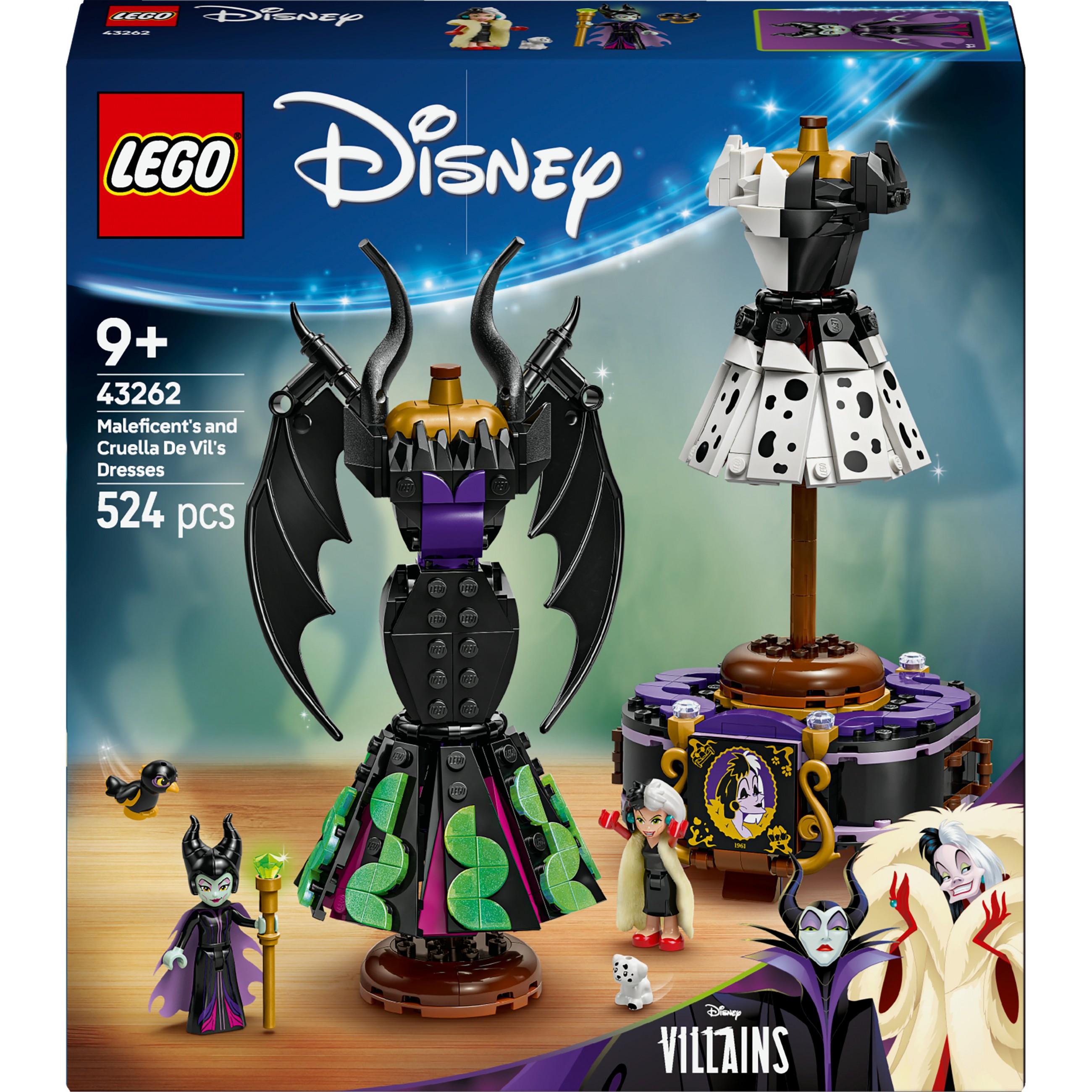 LEGO Kleider von Malefiz / Cruella de Vil - 43262