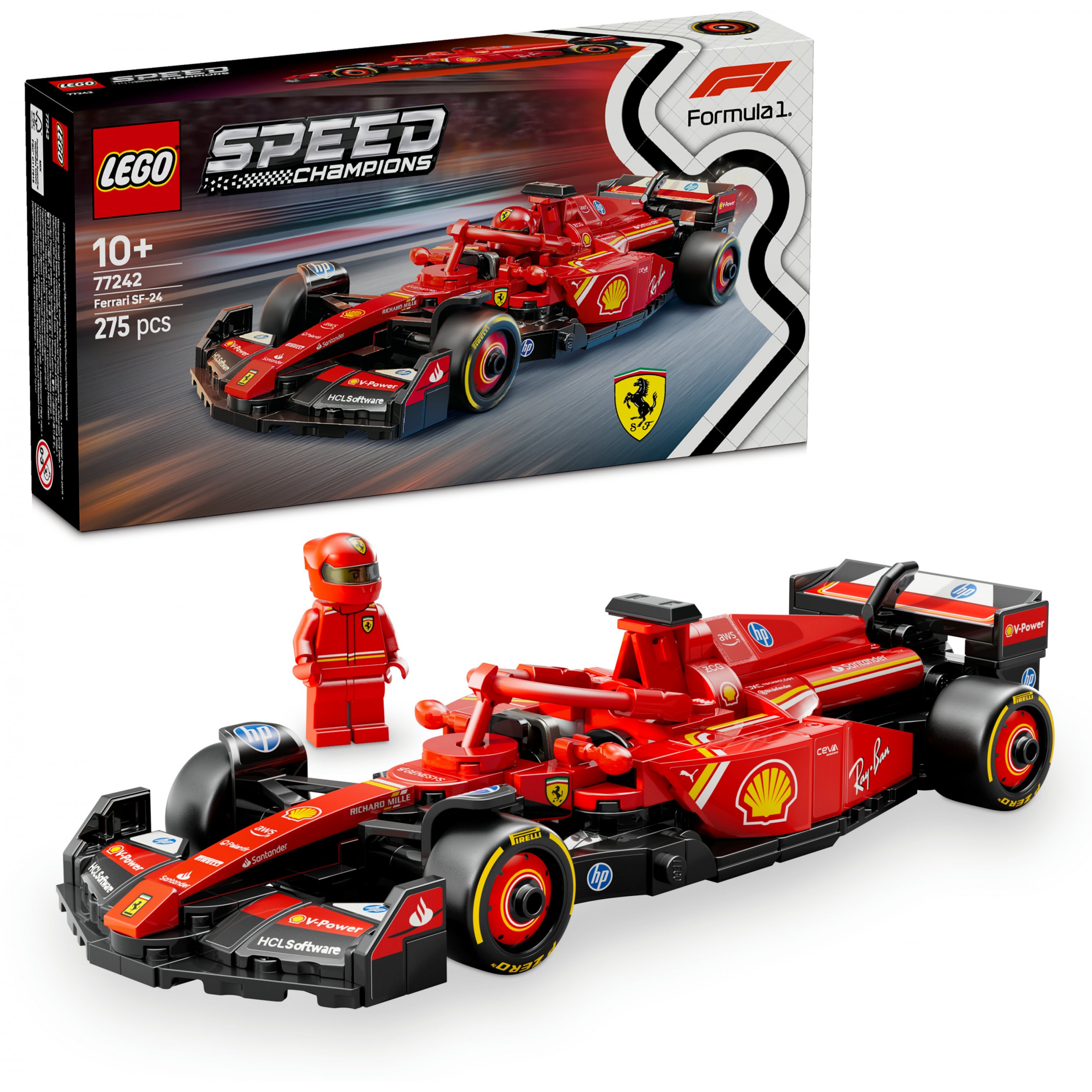 LEGO Speed Champions Ferrari SF-24 F1 Rennauto 77242, 77242 (BILD3)