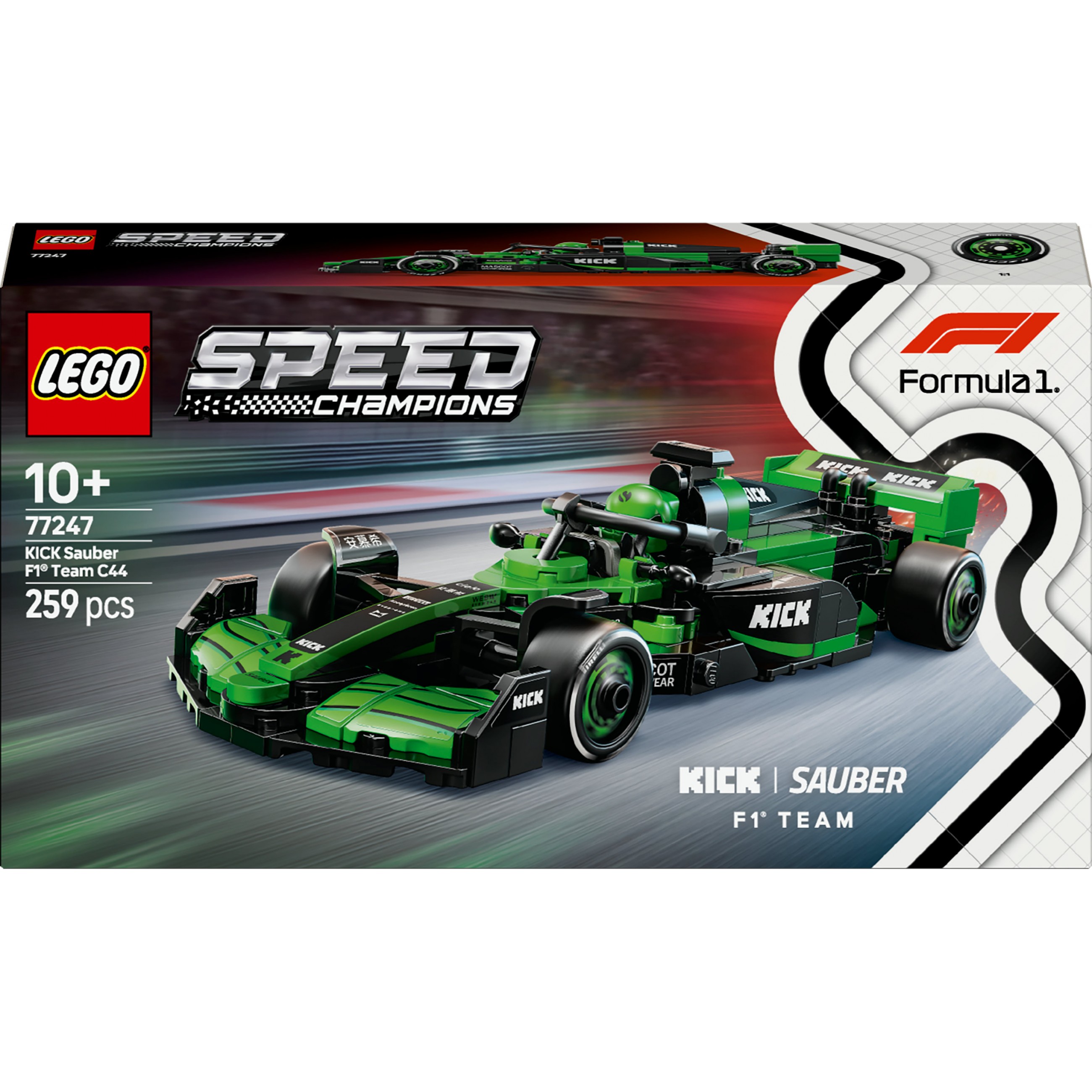 LEGO Speed Champions KICK Sauber F1 Team C44 Rennauto 77247 LEGO Speed Champions KICK Sauber F1 Team C44 Rennauto 77247