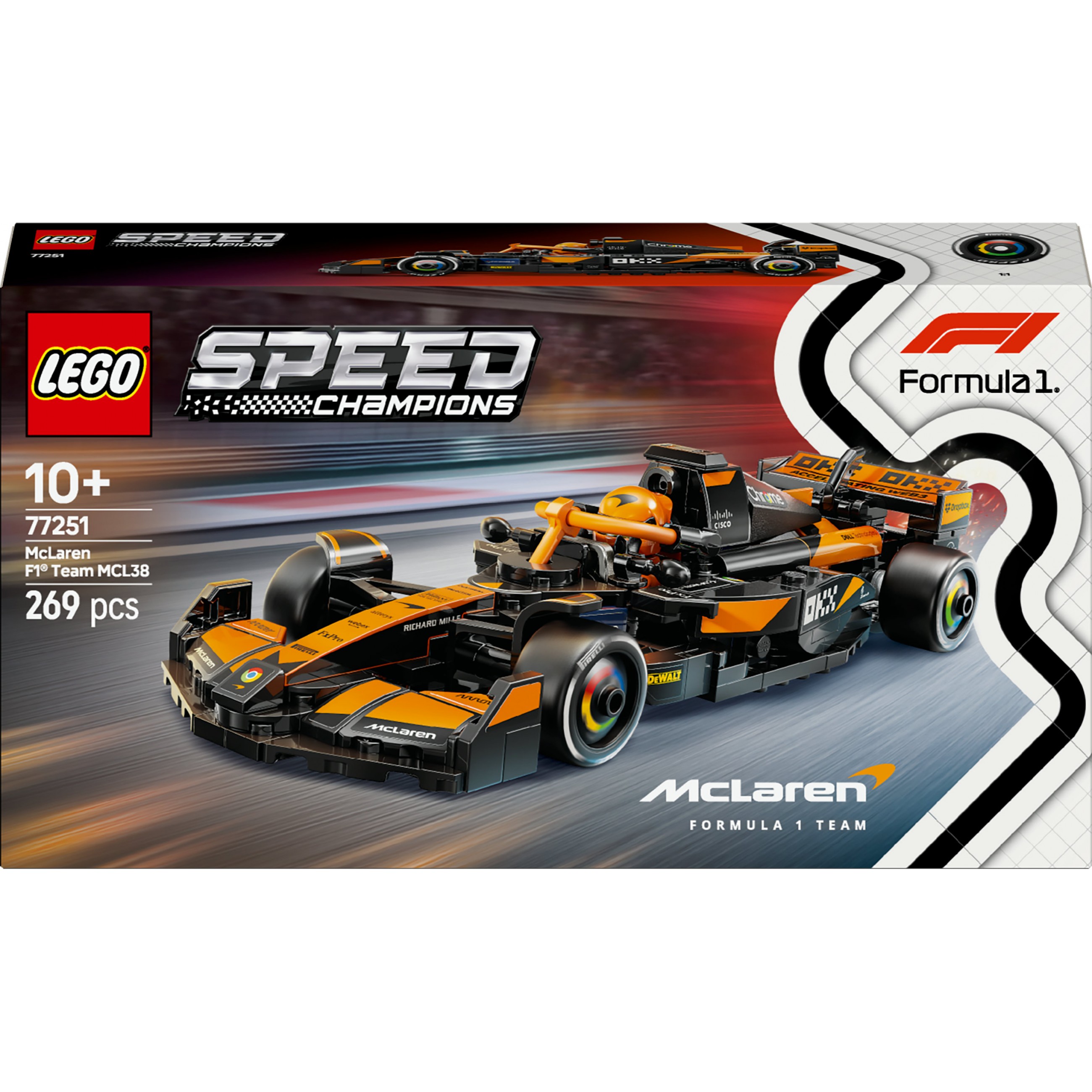 5702017816180 - 77251 Speed Champions McLaren F1 Team MCL38 Rennauto Konstruktionsspielzeug 5702017816180 - 77251 Speed Champions McLaren F1 Team MCL38 Rennauto Konstruktionsspielzeug