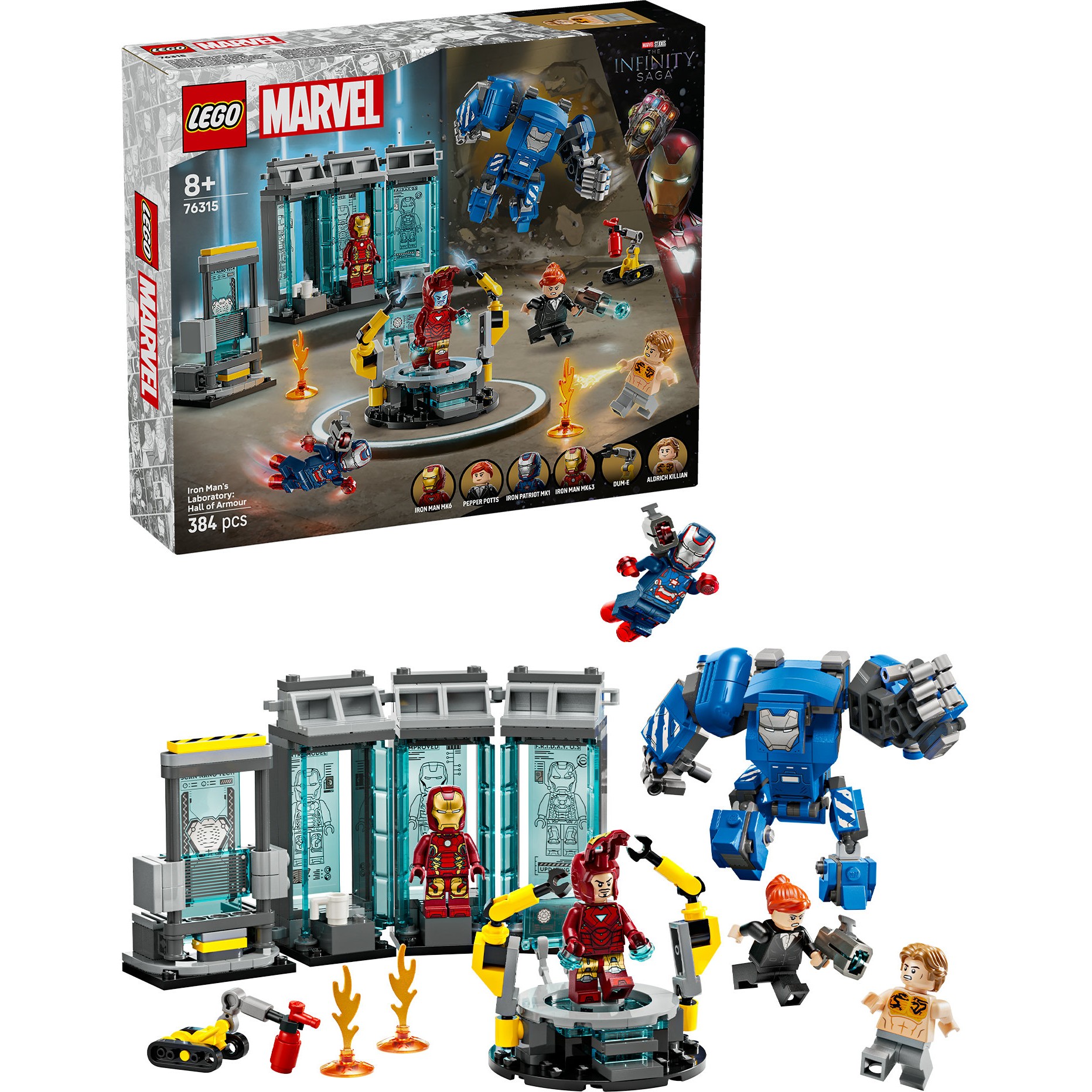 LEGO Super Heroes Marvel Iron Mans Labor: Halle der LEGO 76315 (BILD3)