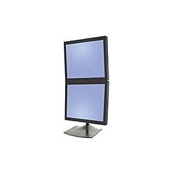 Ergotron DS Series DS100 Dual Monitor Desk Stand, Vertical