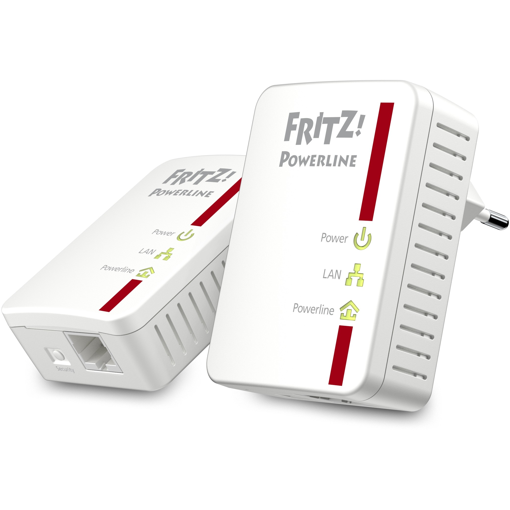 FRITZ!Powerline 510E Set DE 500 Mbit/s Eingebauter Ethernet-Anschluss Weiß
