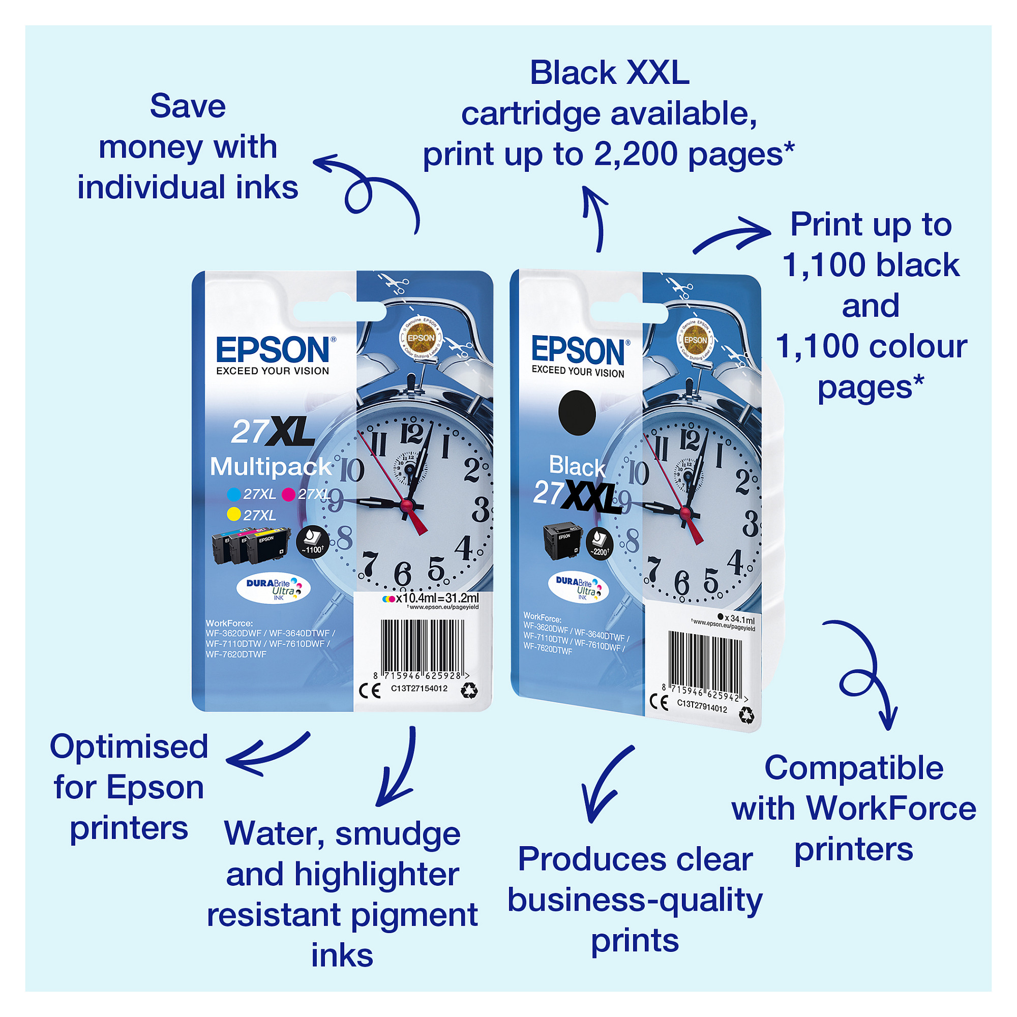 Epson Alarm clock 27XL DURABrite Ultra ink cartridge