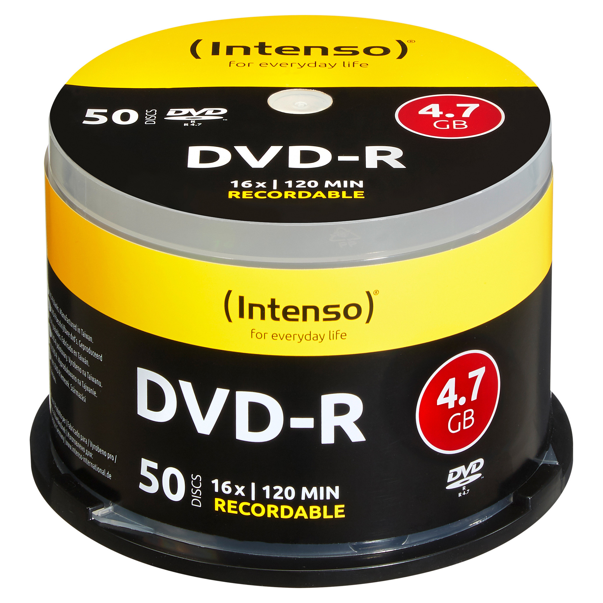 1x50 Intenso DVD-R 4,7GB 16x Speed, Cakebox Multimedia-Zubehör