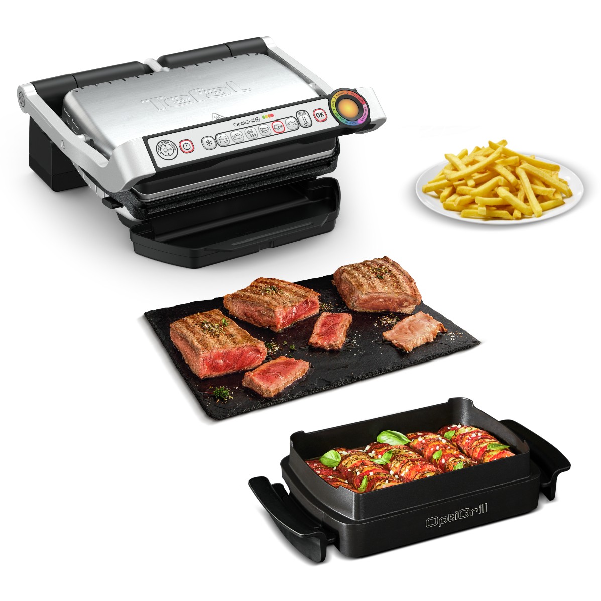 Tefal OptiGrill + GC714D contact grill, Tefal GC714D GC714D (BILD2)