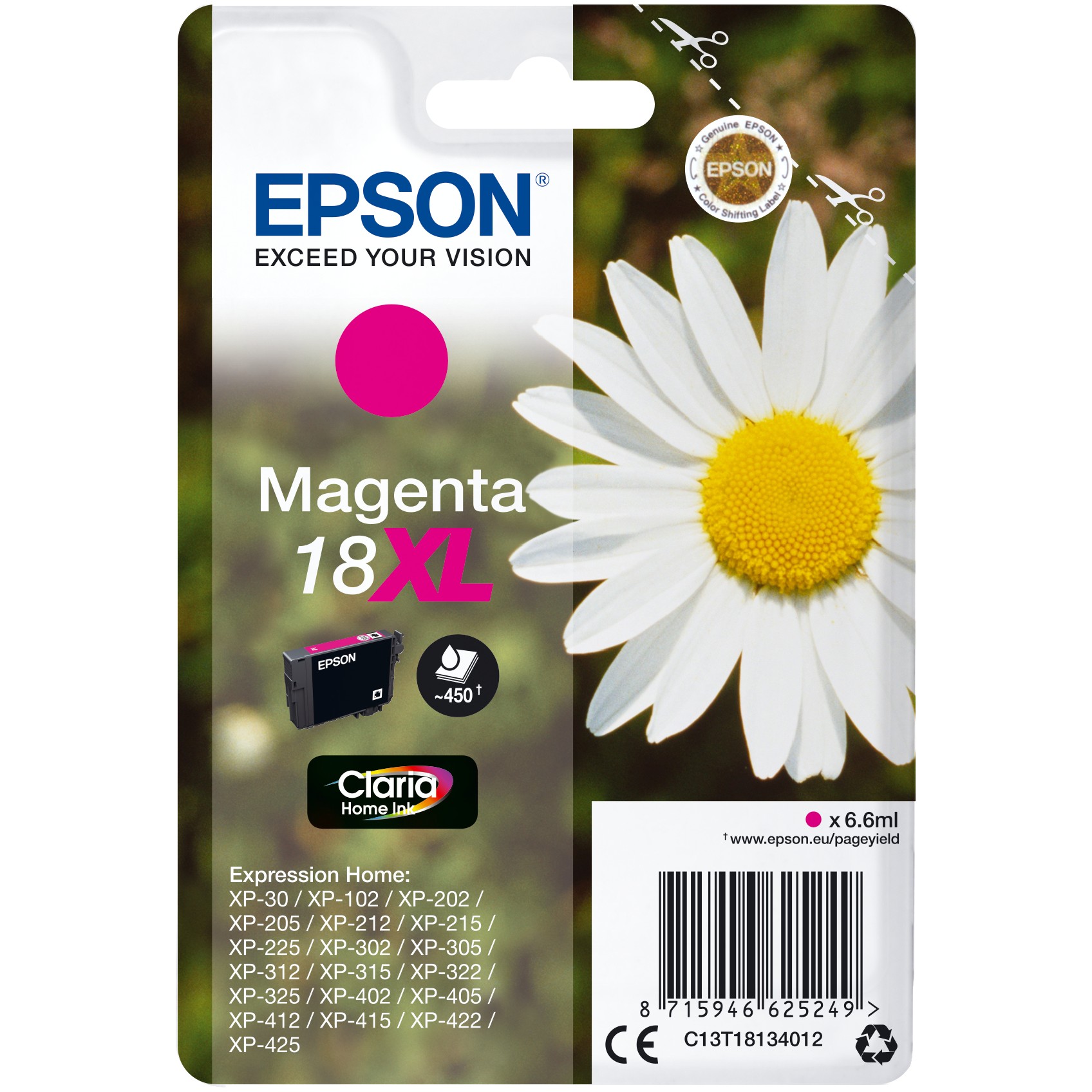 EPSON 18XL XL Magenta Tintenpatrone