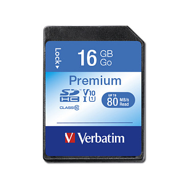 CARD 16GB Verbatim Premium HC 80MB/s