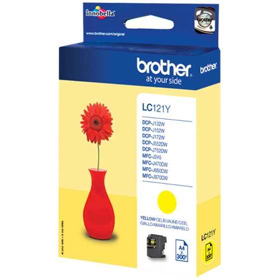 Brother Tinte LC-121Y Gelb bis zu 300 Seiten A4 nach ISO LC121Y (BILD2)