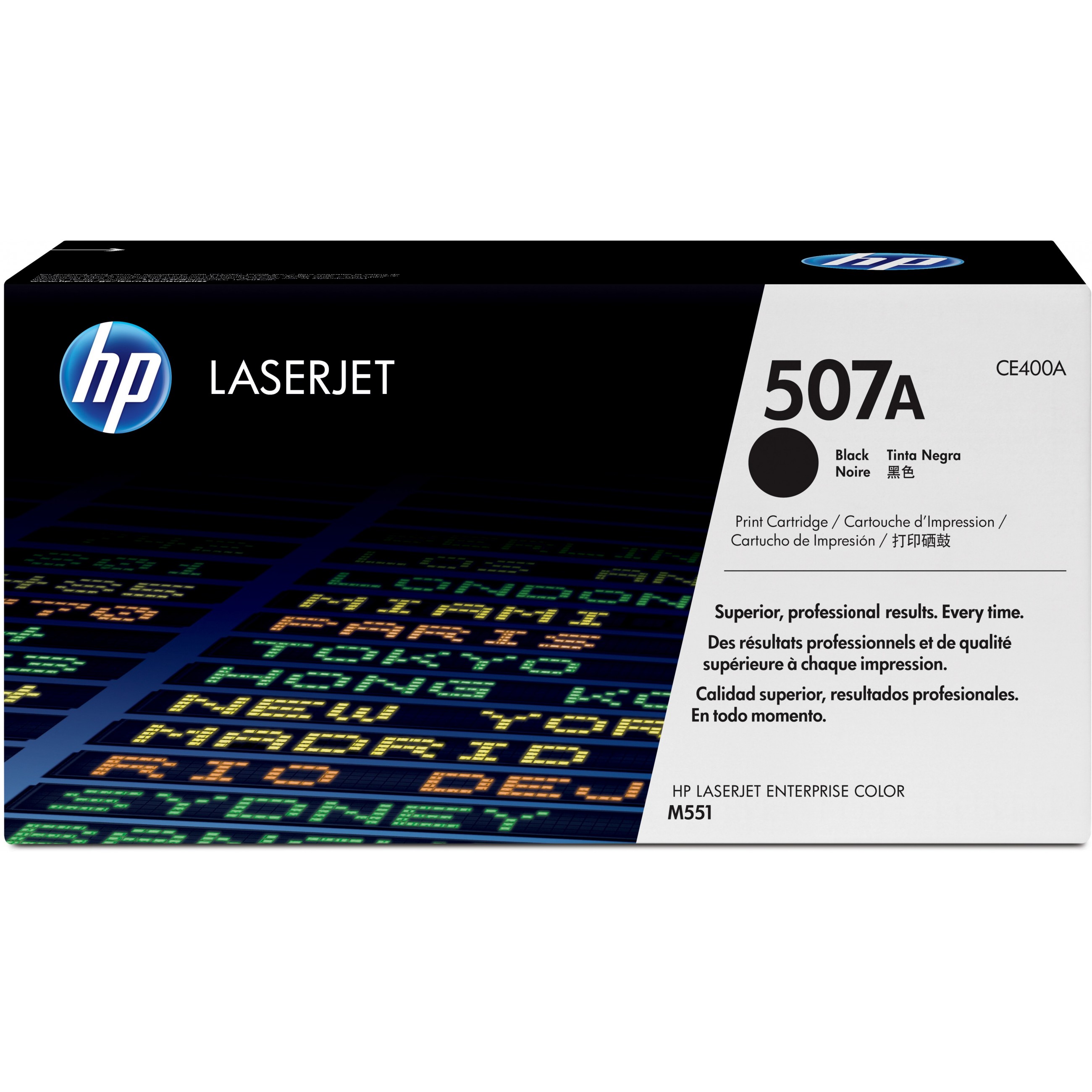 HP 507A Black Original LaserJet toner cartridge - CE400A