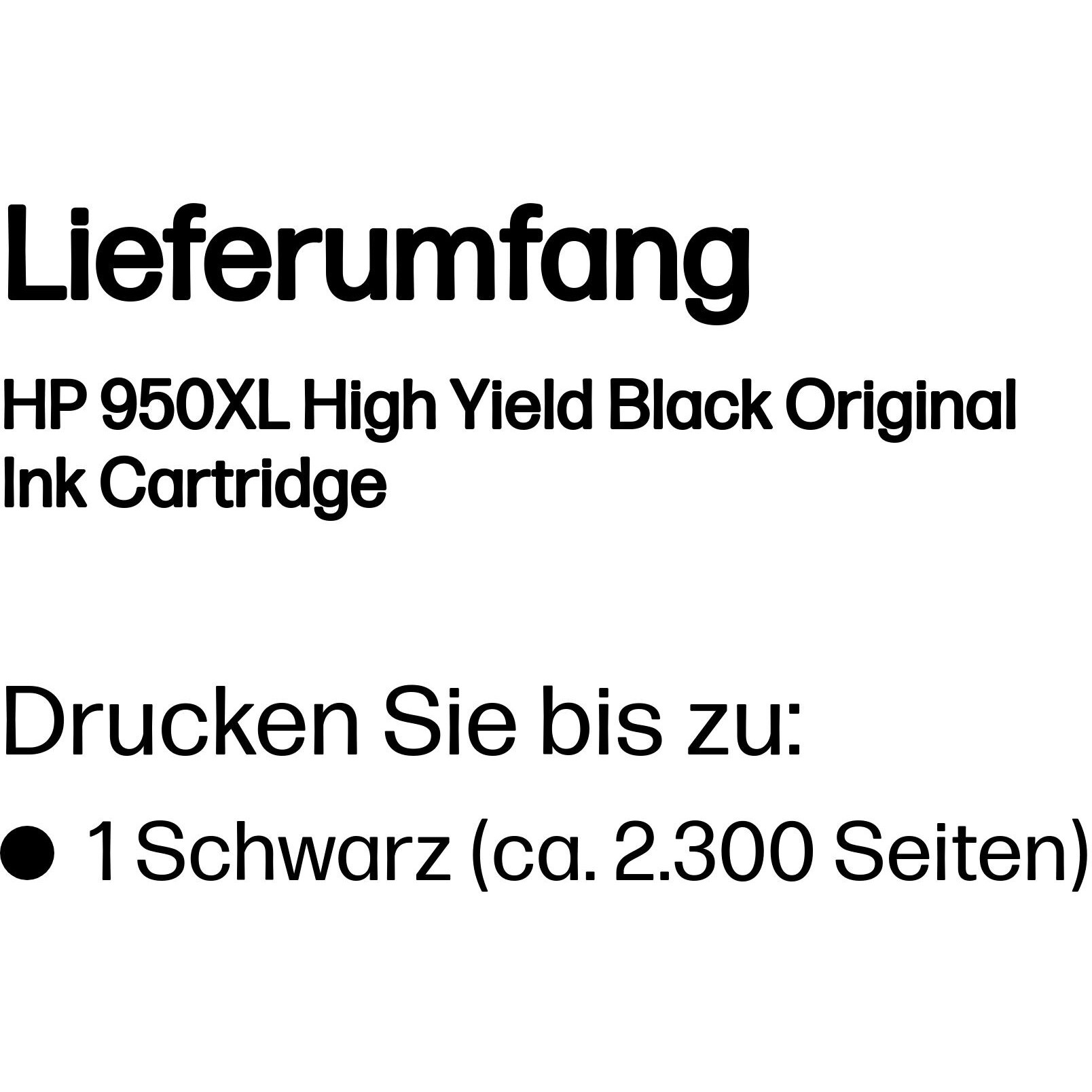 HP 950XL High Yield Black Original ink cartridge, HP CN045AE (BILD3)