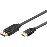 DisplayPort 1.2 > HDMI (ST-ST) 1m Adapterkabel 4K Schwarz - 77490-2