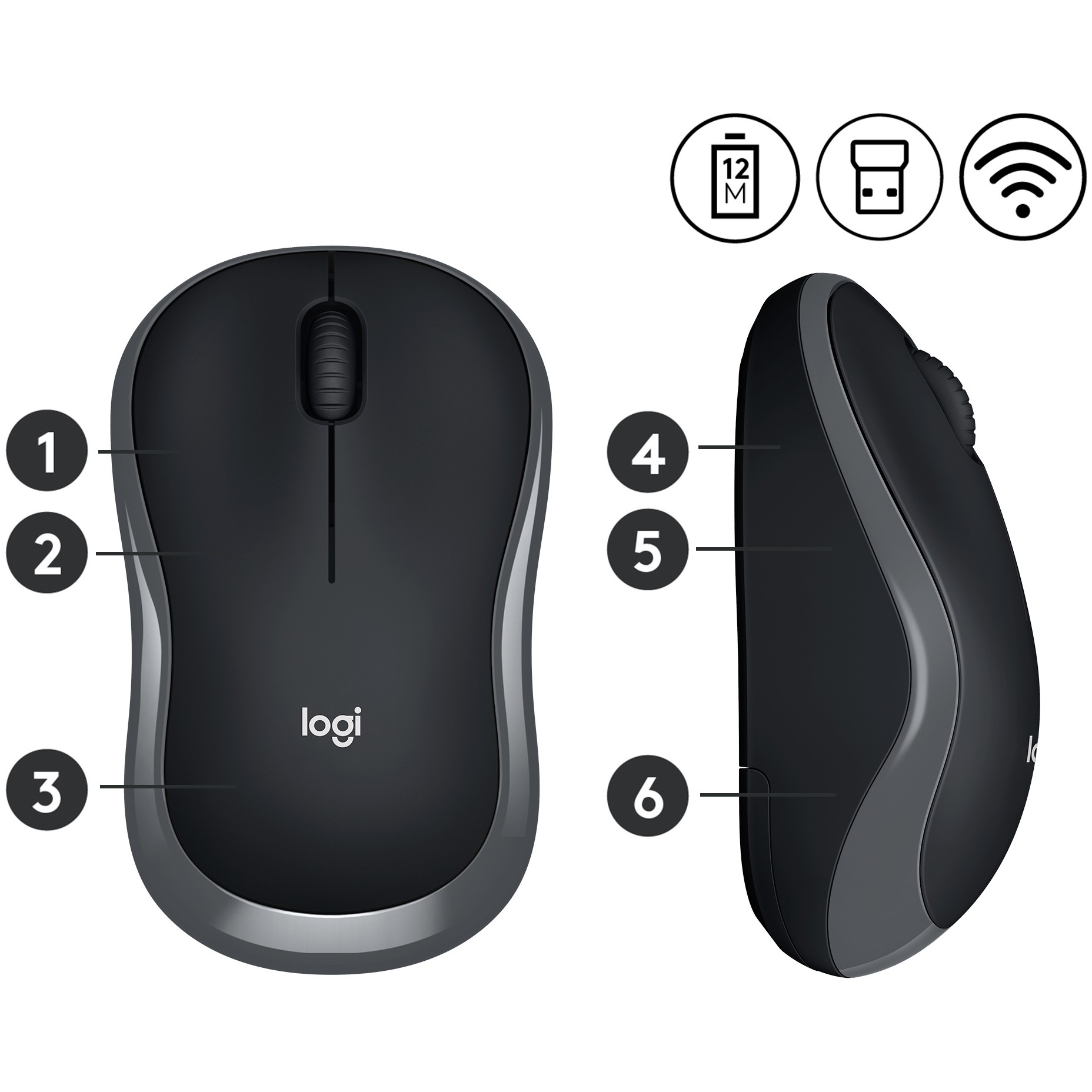 Logitech 910-002238, Mäuse, Logitech M185 mouse  (BILD5)
