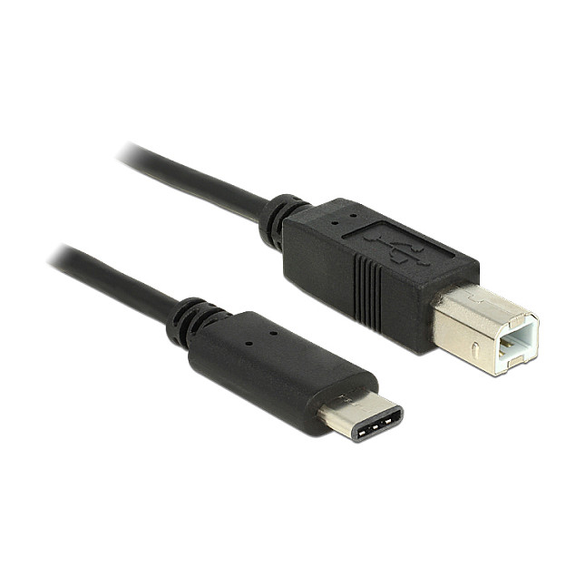DeLOCK 0.5m, USB2.0-C/USB2.0-B USB cable USB