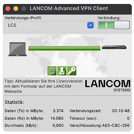 LANCOM Upgrade Advanced VPN Client (MAC. Bulk 10) - 61609