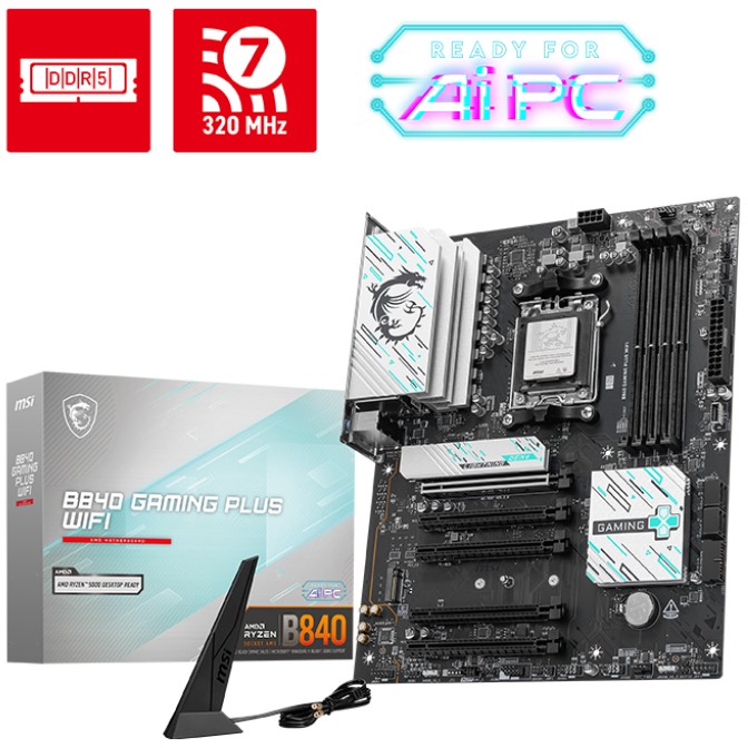 MSI B840 GAMING PLUS WIFI motherboard - 7E57-002R