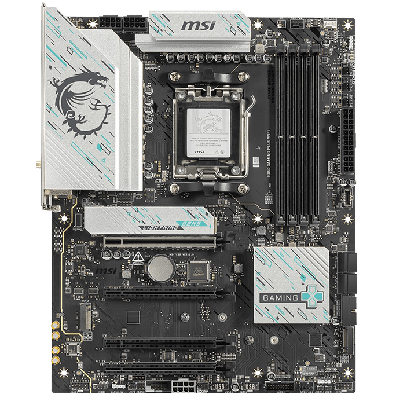 MSI B850 GAMING PLUS WIFI motherboard, MSI 7E56-001R  (BILD2)