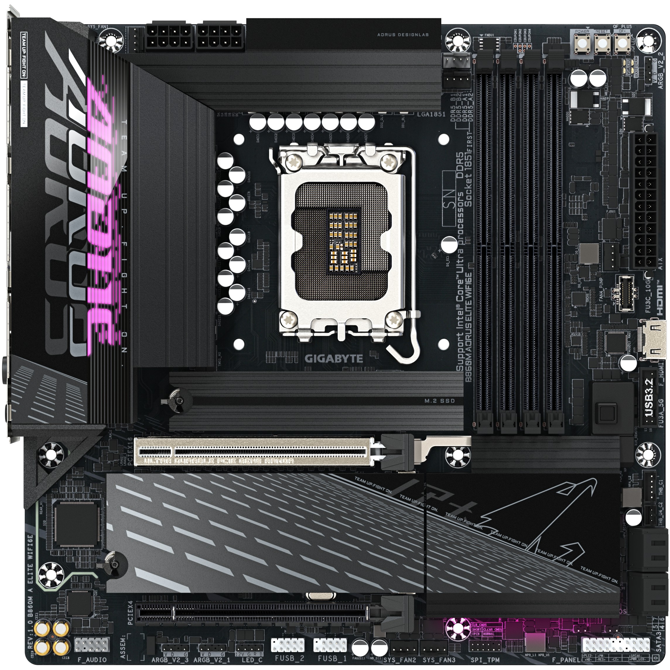 GIGABYTE B860M AORUS ELITE WIFI6E, Gigabyte B860M AORUS B860M (BILD2)