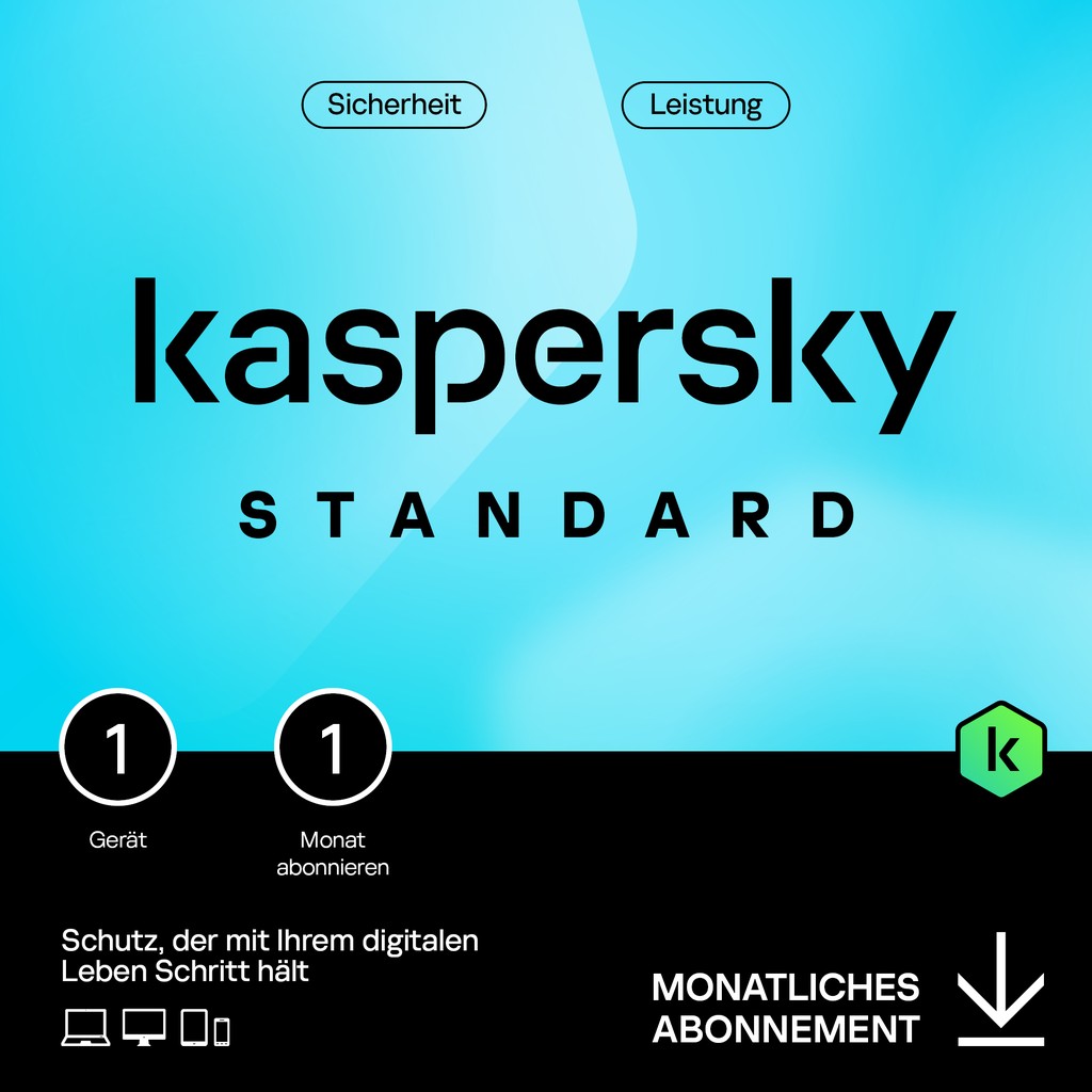 Kaspersky Standard Mobile - 1 Device. 1 Month - Subscription (ABO) - - KL1048GGAMI