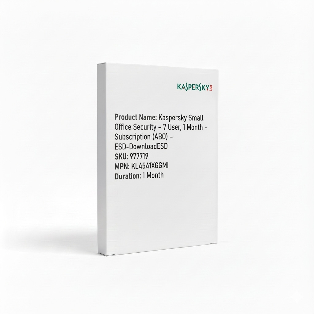 Kaspersky Small Office Security – 7 User. 1 Month - Subscription (ABO) – ESD-DownloadESD