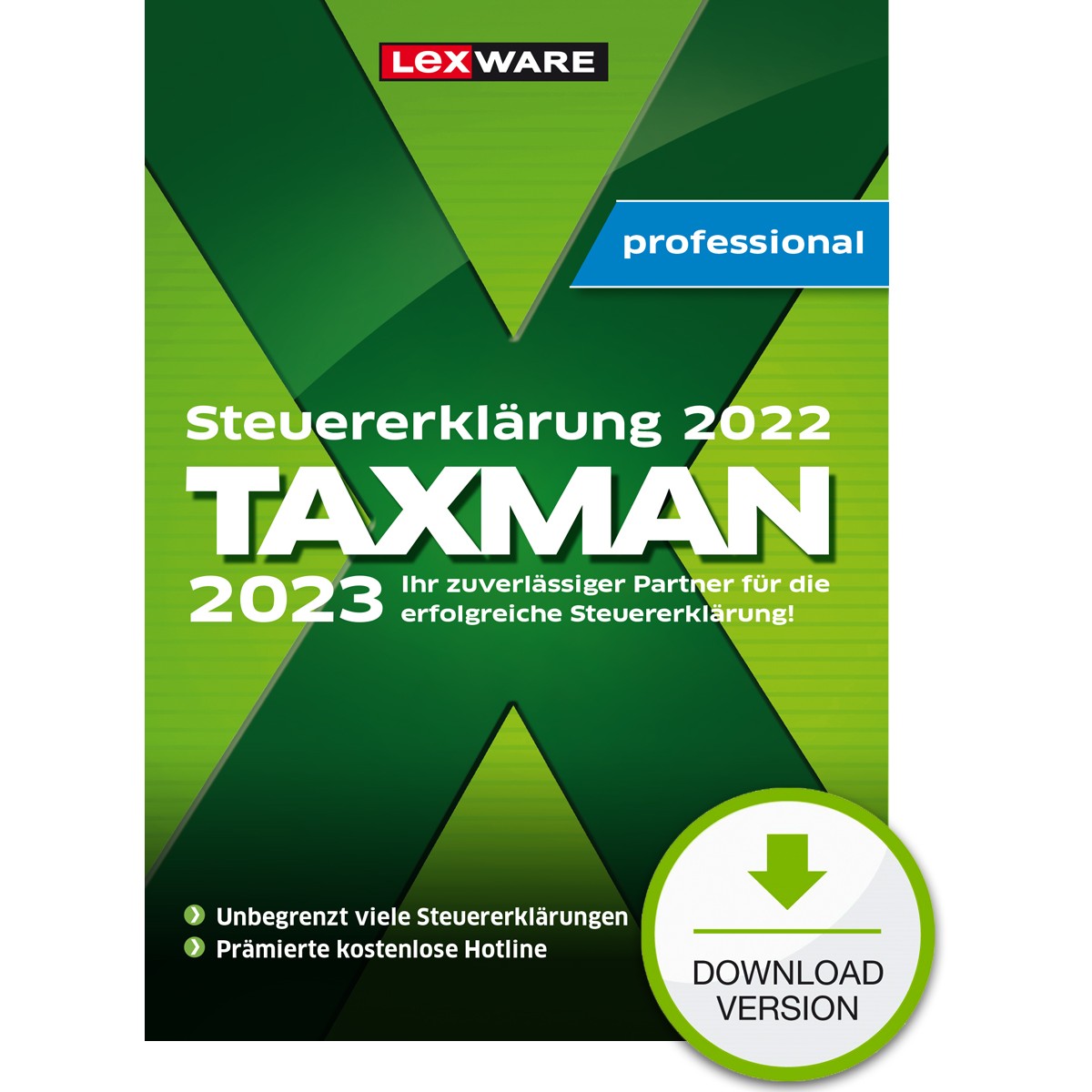 Lexware Taxman professional 2023 7-Platz Lizenz ESD-DownloadESD - 18832-2009