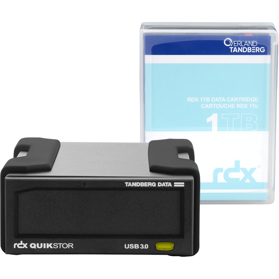 7050771088649 - Overland Tandberg RDX QuikStor - RDX-Laufwerk - SuperSpeed USB 30 - extern - mit Kartusche mit 1 TB