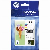Brother Tinte LC-3213VAL Value Pack (BK/C/M/Y)