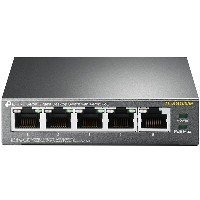 5P TP-Link SG1005P Metall mit 4 PoE-Ports