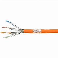 LogiLink PrimeLine Patchkabel CAT7 S/FTP PiMF LSZH 100m Verlegekabel Orange