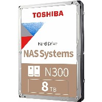 8TB NAS Toshiba N300 HDWG480UZSVA Gold 7200RPM 256MB