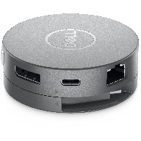 D Dell DA310 Mobile Adapter Dockingstation 470-AEUP 2xUSB3.1/HDMI/VGA/DisplayPort/USB-C/Ethernet passiv Grey