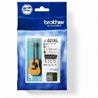 Brother 4-pack of Black Cyan Magenta and Yellow 500-page high capacity ink cartridges for DCP-J1050DW MFC-J1010DW and DCP-J11