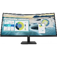 86.36cm/34 (3440x1440) HP P34hc G4 Curved 21:9 5ms 60Hz HDMI DisplayPort USB-C VESA Speaker WQHD Black