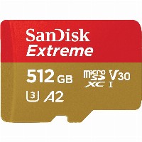 CARD 512GB SanDisk Extreme MicroSDHC 190MB/s +Adapter