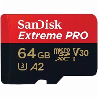 CARD 64GB SanDisk Extreme Pro MicroSDXC 200MB/s +Adapter
