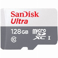 CARD 128GB SanDisk Ultra microSDXC 100MB/s +Adapter