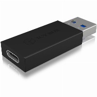 Adapter ICY BOX USB-A > USB-C Black (M)