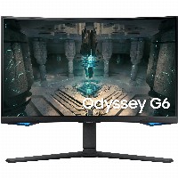 68,6cm/27 (2560x1440) Samsung Odyssey G6 S27BG650EU 16:9 1ms 2xHDMI DisplayPort VESA Pivot Speaker QHD 240Hz Curved Gaming Black