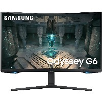 81,3cm/32 (2560x1440) Samsung Odyssey G6 S32BG650EU 16:9 1ms 2xHDMI DisplayPort VESA Pivot Speaker QHD 240Hz Curved Gaming Black