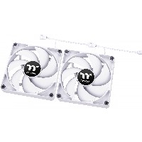 140mm Thermaltake CT140 PC Cooling Fan White 500-1500rpm - 2Pack