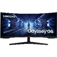 86cm/34 (3440x1440) Samsung Odyssey C34G55TWWP Curved 21:9 1ms 144Hz HDMI DisplayPort VESA Ultra WQHD Black