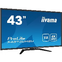 IIYAMA 108cm (43″) X4373UHSU-B1 16:9 2xHDMI+DP+USB black