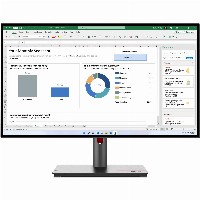 68,6cm /27″ (2560x1440) Lenovo ThinkVision P27h-30 4ms DP USB-C Black