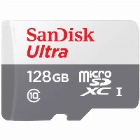 CARD 128GB SanDisk Ultra Lite White/Gray microSDXC 100MB/s Class 10 UHS-I 3x5 pack - Extended Capacity SD (MicroSDHC)