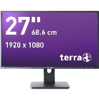 68,6cm/27 (1920x1080) TERRA 2756W PV V3 16:9 5ms HDMI DVI DisplayPort VESA Pivot Speaker FullHD Black