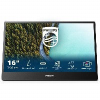 40,6cm/16″ (1920x1080) Philips 16B1P3302D 16:9 FHD IPS Portable 4ms 75Hz 2xUSB-C Black