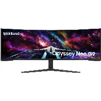 144cm/57″ (7680x2160) Samsung Odyssey Neo G9 S57CG954NU 32:9 DualUHD VA Curved 1ms 240Hz DP HDMI USB Black/White