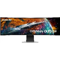 124cm/49″ (5120x1440) Samsung Odyssey OLED G9 S49CG954SU UWQHD 240Hz curved 0,03ms 2xUSB-C MiniDP MicroHDMI HDMI LS Silver
